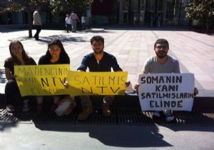 ÖĞRENCİLERDEN NTV YE PROTESTO