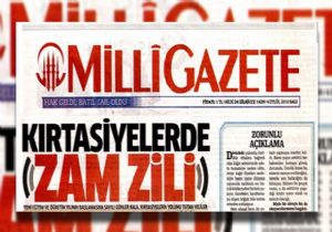 Milli Gazete de kâğıt krizi! 