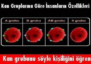 KAN GRUBUNU SÖYLE, KİŞİLİĞİNİ ÖĞREN!