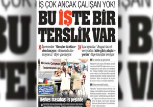 Türkiye Gazetesine Göre İş Çok Ama...