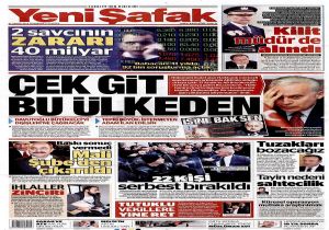 3 GAZETEDEN ORTAK MANŞET!