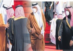 Katar ve Arabistan El Sıkıştı