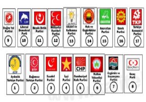 İŞTE SEÇİMLERE KATILACAK 22 PARTİ!