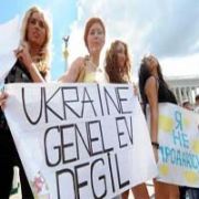 UKRANYA GENELEV DEĞİL PROTESTOSU