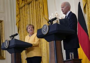 Biden ve Merkel den Veda Buluşması