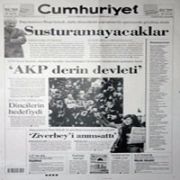 CUMHURİYET,  SUSTURAMAYACAKLAR  MANŞETİ  İLE ÇIKACAK