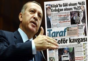 ERDOĞAN DAN TARAF IN ANKETİNE SERT YANIT