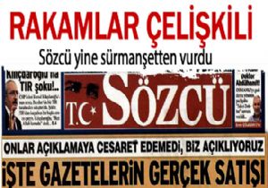 SÖZCÜ, GERÇEK TİRAJLARI AÇIKLADI!