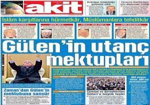 AKİT, GÜLEN İ MEKTUPLA VURDU!