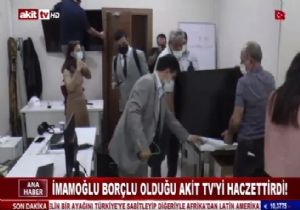 İmamoğlu undan  AKİT TV ye Haciz 
