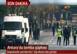 BAŞBAKANLIK ÖNÜNDE CANLI BOMBA ALARMI!