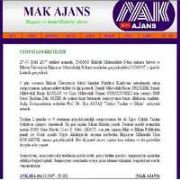 MAK AJANS SAHİBİ  GAZETECİ NURSAL TEKİN VEFAT ETTİ