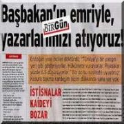  BAŞBAKAN IN EMRİYLE YAZARLARIMIZI KOVUYORUZ 