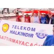 ÇALIŞANLAR TELEKOM U İŞGAL ETTİ