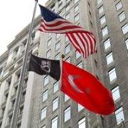 NEW YORK TA  WALL STREET TE TÜRK BAYRAĞI ÇEKİLDİ