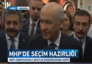 MHP de İlk Başvuru Bahçeli den 