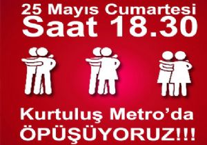 ANKARA METROSUNDA ÖPÜŞME EYLEMİ!