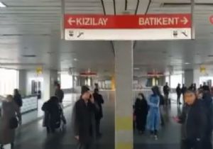 Ankara Metrosunda Korkunç Olay